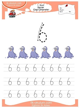 Çocuklar İçin Çizgi Çalışma Sayfaları 